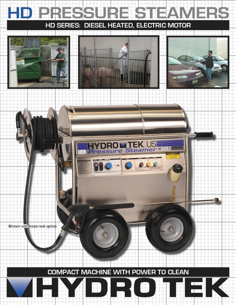  HD Series Hot Water Pressure Washer - Compact Portable Electric Powered, Diesel Heated Brochure Page1