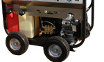 SS Series Gas Driven, Diesel Fired Hot Water Pressure Washers Direct Drive with Hour Meter and Deluxe Wheel Kit