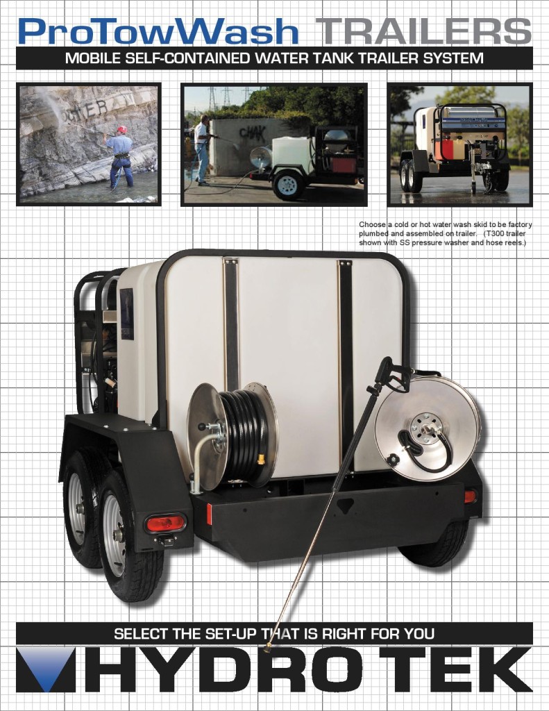 Hydrotek Portable Commercial Trailer Mounted Pressure Washers Brochure 1