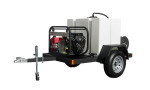 Commercial T185T Portable Pressure Washer Trailer with 200 Gallon Tank