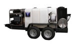 Commercial T400 Portable Pressure Washer Trailer with 400 Gallon Tank
